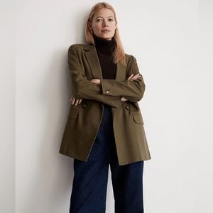 Madewell Drapewell Caldwell Double Breasted Blazer XS